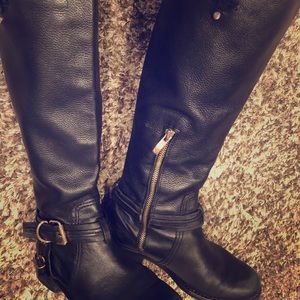 Vince Camuto black riding boot side 7